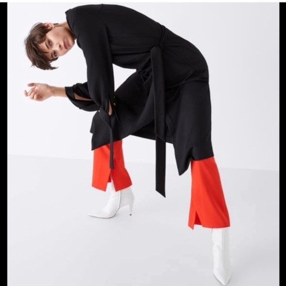 NWOT Leather Embossed Zara Bootie - Picture 4 of 10